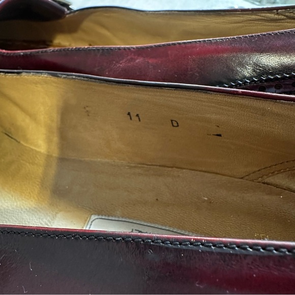 Bally “Bentley” Burgundy Italy Leather Kiltie Loafers SIZE 11D MENS Dress Shoes main image 6